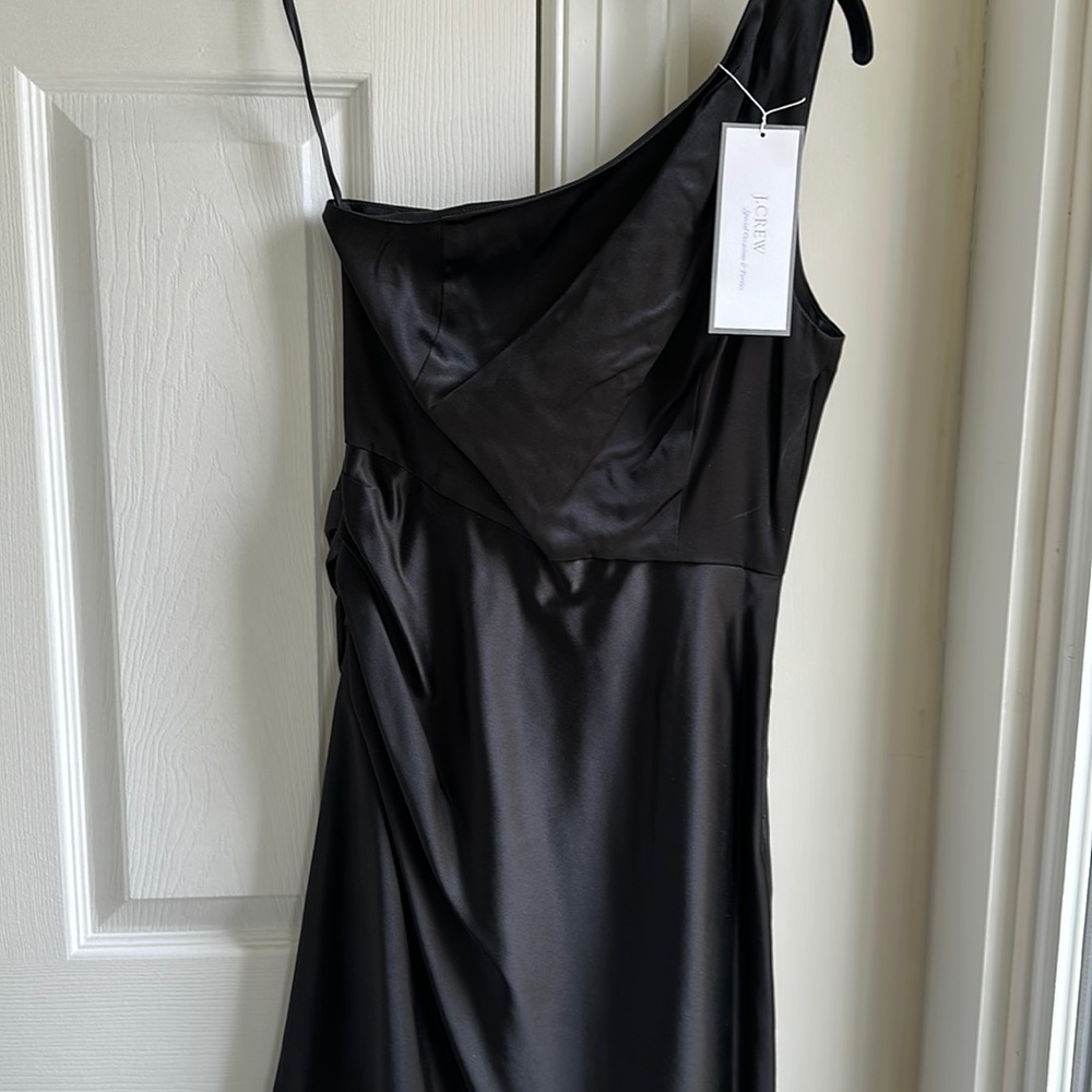 J. Crew Silk One Shoulder Dress. NWT.